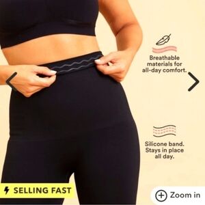 🥭 SHAPERMINT Black High-Waisted Leggings